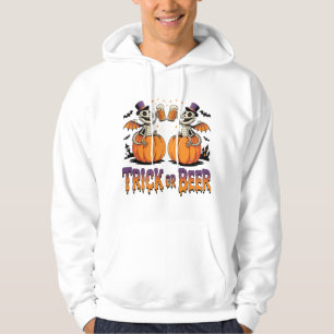 Trick oder Bierskelettdrachen auf Pumpkins Hoodie