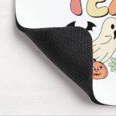 Trick oder binden Halloween Lehrer Groovy Retro Pu Mousepad (Ecke)