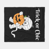 Trick oder Chic Fleecedecke (Vorderseite (Horizontal))