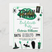 Trick oder Chic Halloween Bachelorette Einladung (Vorne/Hinten)