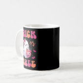 Trick oder drei Halloween 3 Jahre alt Geist Birthd Kaffeetasse (Vorderseite Links)
