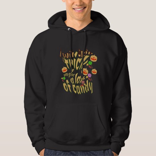 Trick oder Drink, glücklicher Halloween-Spooky Boo Hoodie (Vorderseite)