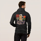 Trick oder Drink, glücklicher Halloween-Spooky Boo Hoodie (Schwarz voll)