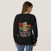 Trick oder Drink, glücklicher Halloween-Spooky Boo Sweatshirt (Schwarz voll)