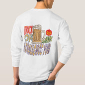 Trick oder Drink, glücklicher Halloween-Spooky Boo T-Shirt (Rückseite)