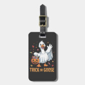 Trick oder Gänsehaut Halloween Gänsefreunde Gepäckanhänger (Vorderseite vertikal)