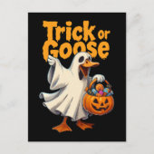 Trick oder Gänsehaut Postkarte (Vorderseite)