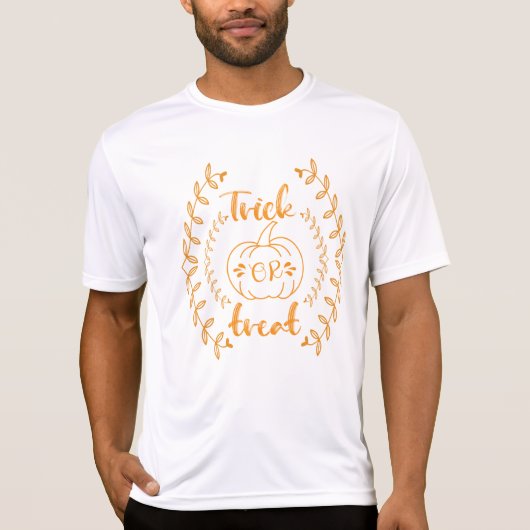 Trick oder Gaumen in Pflanze Rahmen T - Shirt (Vorderseite)