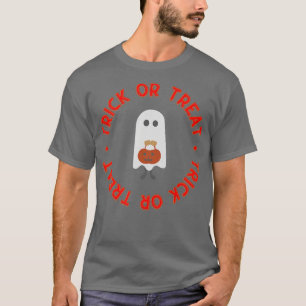 Trick oder ghost mit Süßigkeiten Tasche Halloween  T-Shirt