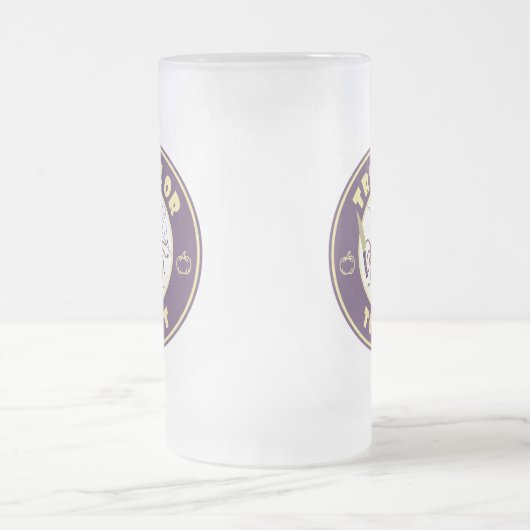 Trick oder gönnen halloween Starbucks Stil Mattglas Bierglas (Mittel)