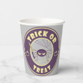 Trick oder gönnen halloween Starbucks Stil Pappbecher (Rückseite)
