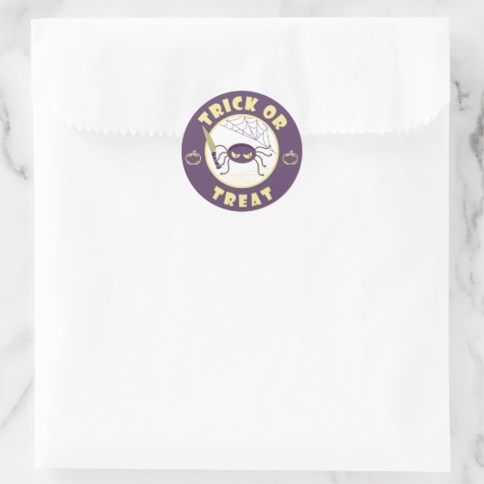 Trick oder gönnen halloween Starbucks Stil Runder Aufkleber (Tasche)