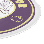 Trick oder gönnen halloween Starbucks Stil Schneidebrett (Ecke)