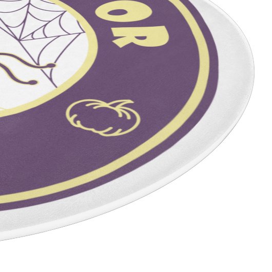 Trick oder gönnen halloween Starbucks Stil Schneidebrett (Ecke)