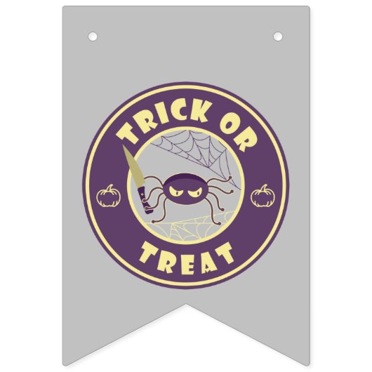 Trick oder gönnen halloween Starbucks Stil Wimpelkette (Dritte Fahne)