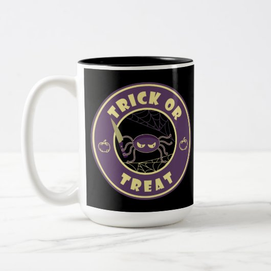 Trick oder gönnen halloween Starbucks Stil Zweifarbige Tasse (Links)