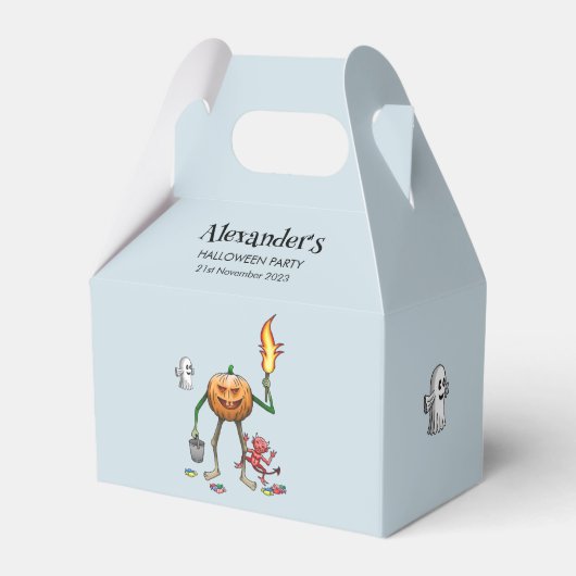 Trick oder gönnen Kürbis mit Freunden Geschenkschachtel (Vorderseite)