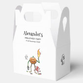 Trick oder gönnen Kürbis mit Freunden Geschenkschachtel (Geöffnet)