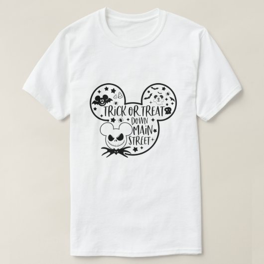 Trick oder gönnte die Hauptstraße T-Shirt (Design vorne)