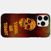 Trick oder gönnte Halloween-Schädel Case-Mate iPhone Hülle (Rückseite (Horizontal))