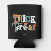 Trick oder Halloween-Party behandeln Dosenkühler (Rückseite)