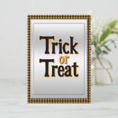 Trick oder Halloween-Party behandeln Einladung (Stehend Vorderseite)