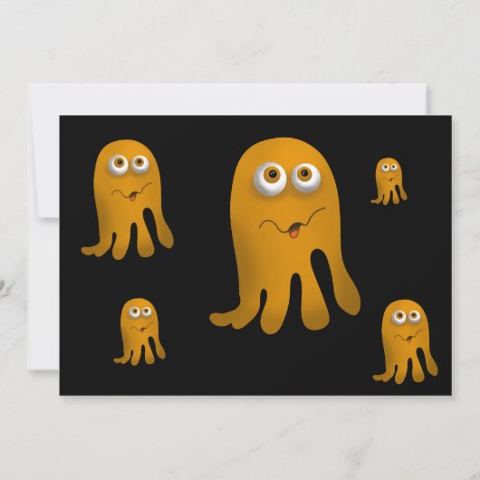 Trick oder Halloween-Party behandeln Einladung (Rückseite)