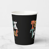 Trick oder Halloween-Party behandeln Pappbecher (Links)