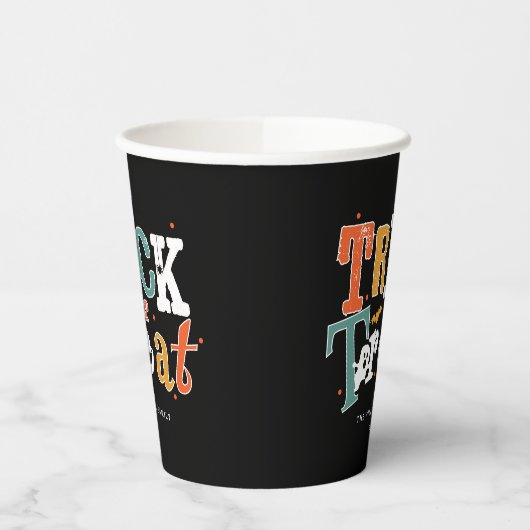 Trick oder Halloween-Party behandeln Pappbecher (Links)