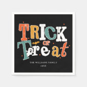 Trick oder Halloween-Party behandeln Serviette (Vorderseite)