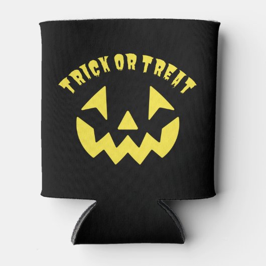 Trick oder Jack O'Lantern Halloween Dosenkühler (Vorderseite)