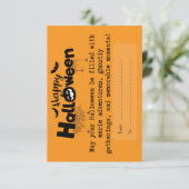 Trick oder Leckerbissen Dankeskarte (Stehend Vorderseite)