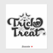 Trick oder Leckerbissen Halloween Aufkleber (Blatt)