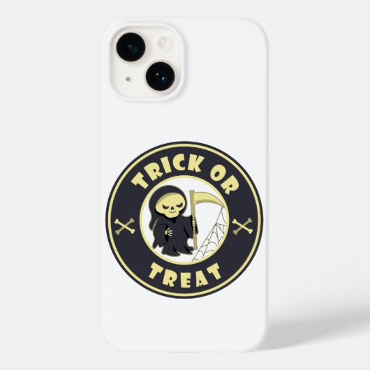 Trick oder Leckerbissen Halloween grimmigem Sensen Case-Mate iPhone Hülle (Rückseite)