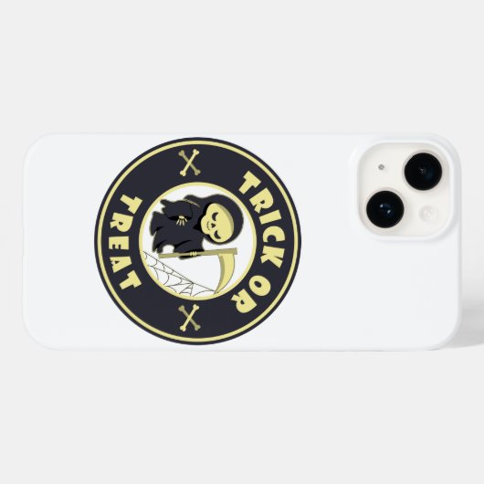 Trick oder Leckerbissen Halloween grimmigem Sensen Case-Mate iPhone Hülle (Rückseite (Horizontal))