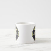 Trick oder Leckerbissen Halloween grimmigem Sensen Espressotasse (Vorderseite)