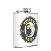 Trick oder Leckerbissen Halloween grimmigem Sensen Flachmann (Rechts)