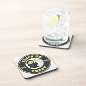 Trick oder Leckerbissen Halloween grimmigem Sensen Getränkeuntersetzer (Rechte Seite)