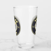 Trick oder Leckerbissen Halloween grimmigem Sensen Glas (Links)