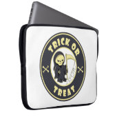 Trick oder Leckerbissen Halloween grimmigem Sensen Laptopschutzhülle (Vorne Rechts)