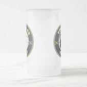 Trick oder Leckerbissen Halloween grimmigem Sensen Mattglas Bierglas (Mittel)