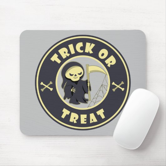 Trick oder Leckerbissen Halloween grimmigem Sensen Mousepad (Mit Mouse)