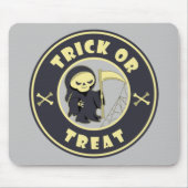 Trick oder Leckerbissen Halloween grimmigem Sensen Mousepad (Vorne)