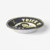 Trick oder Leckerbissen Halloween grimmigem Sensen Pappteller (Gewinkelt)