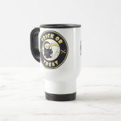 Trick oder Leckerbissen Halloween grimmigem Sensen Reisebecher (Vorderseite Links)