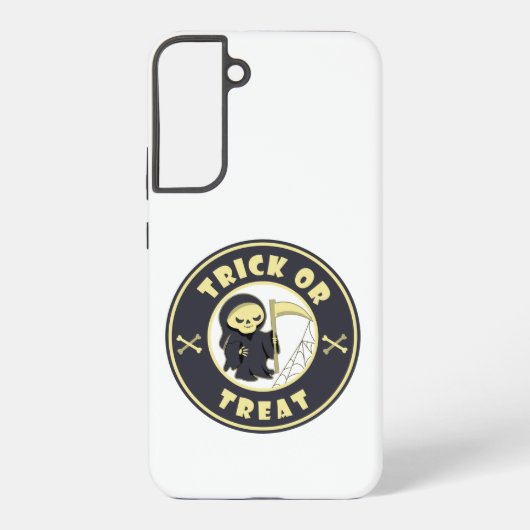 Trick oder Leckerbissen Halloween grimmigem Sensen Samsung Galaxy Hülle (Rückseite)