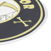 Trick oder Leckerbissen Halloween grimmigem Sensen Schneidebrett (Ecke)