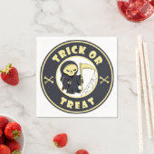 Trick oder Leckerbissen Halloween grimmigem Sensen Serviette (Beispiel)
