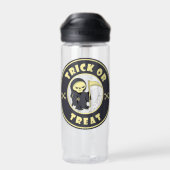 Trick oder Leckerbissen Halloween grimmigem Sensen Trinkflasche (Rückseite)