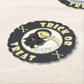 Trick oder Leckerbissen Halloween grimmigem Sensen Untersetzer (angewinkelt)